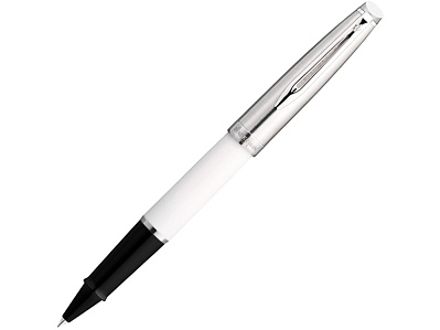 Ручка-роллер Embleme Ecru (Белый, серебристый)