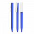 Ручка шариковая "Clive", покрытие soft touch, синий с белым - Фото 3