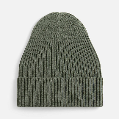 Шапка Catch Match без помпона, зеленая (полынь) (Зеленый)