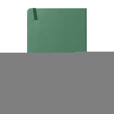 Бизнес-блокнот "RILY", формат А5,  зеленый, блок в точку