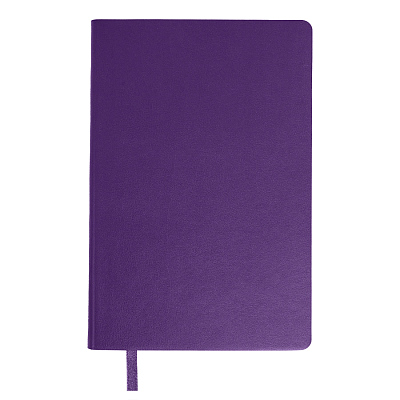 Бизнес-блокнот SMARTI, A5, фиолетовый, мягкая обложка, в клетку