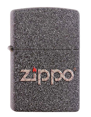 Зажигалка ZIPPO Classic с покрытием Iron Stone™, латунь/сталь, серая, матовая, 38x13x57 мм (Серый)