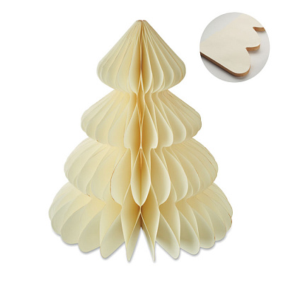 Paper Xmas tree decoration (Бежевый)