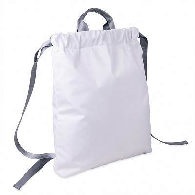 Рюкзак RUN new, белый, 48х40см, 100% полиэстер (Белый, серый)