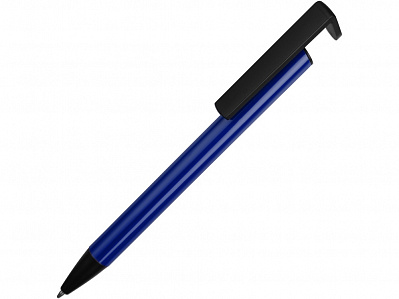 Ручка-подставка шариковая Кипер Металл (Синий/черный)