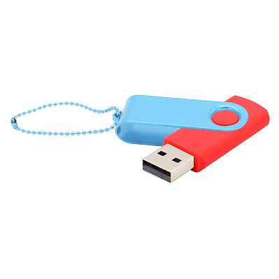 Флешка Designer To Go 2.0 USB 16Gb  (Красный/голубой)