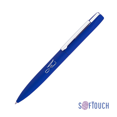 Ручка шариковая "Mercury", покрытие soft touch  (Синий)