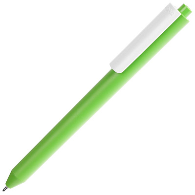 Ручка шариковая Pigra P03 Mat, светло-зеленая с белым (Зеленый)