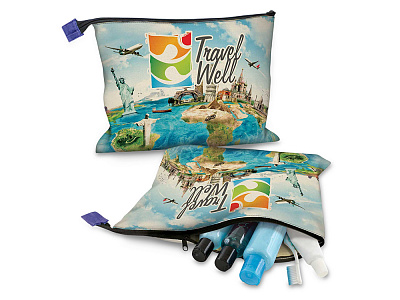 Дорожная косметичка с возможностью полноцветной печати (Натуральный)