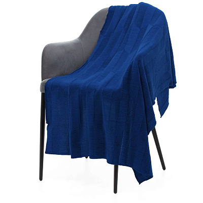 Плед Rombus, темно-розовый (коралл) (Тёмно-синий)