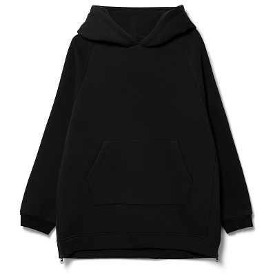 Худи унисекс оверсайз Easy Street, черное (Чёрный)