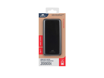 Внешний аккумулятор VA2120, 20000 mAh