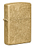 Зажигалка ZIPPO Classic с покрытием Tumbled Brass, латунь/сталь, золотистая, матовая, 38x13x57 мм - Фото 1