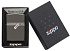 Зажигалка ZIPPO Puller с покрытием Black Ice ®, латунь/сталь, чёрная, глянцевая, 38x13x57 мм - Фото 3