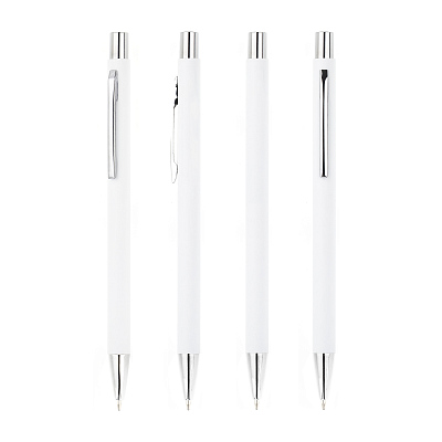 Ручка шариковая "Trade", покрытие soft touch, белый