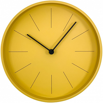 Часы настенные Ozzy, желтые (Желтый)