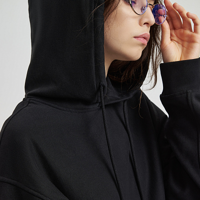 Худи релакс унисекс ADVENTURE, черный