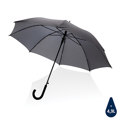 Автоматический зонт-трость Impact из RPET AWARE™, d103 см  (Темно-серый;)