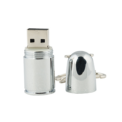 Металл 22 Пуля маленькая, Серебро глянец, 16Гб (Серебро глянец)