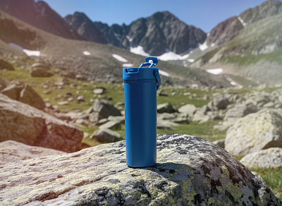 Термокружка "Pinta" 600 мл, покрытие пудра, синий