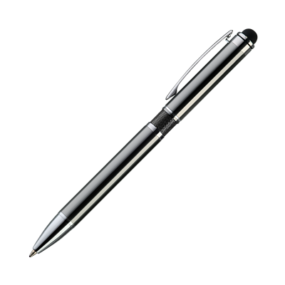 Шариковая ручка АйПи (iP), черная (Серый, черный)