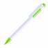 Ручка шариковая MAVA, белый/зеленое яблоко, пластик - Фото 1