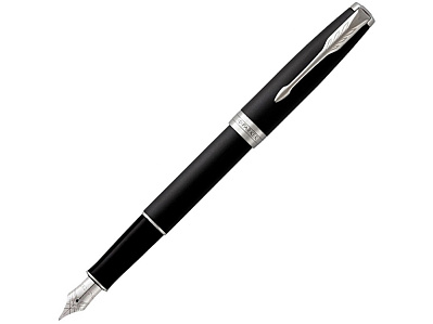 Перьевая ручка Parker Sonnet, F (Черный, серебристый)