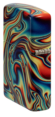 Зажигалка ZIPPO Swirl с покрытием Glow In The Dark Green, латунь/сталь, разноцветная, 38x13x57 мм