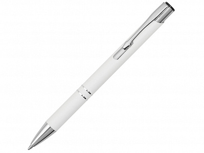 Ручка металлическая шариковая Legend Gum soft-touch (Белый)