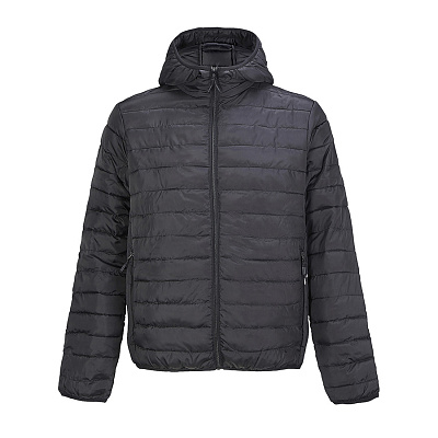 Куртка мужская "STREAM HOODED" 280 Т (Чёрный)