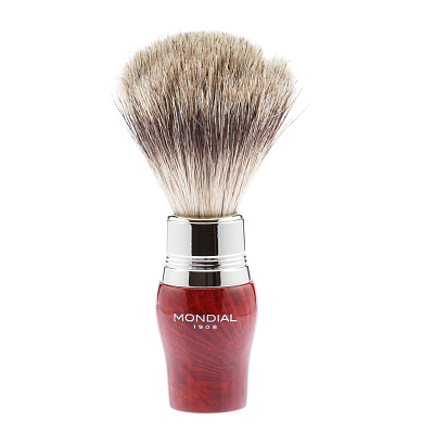 Бритвенный набор Mondial: станок MACH3, помазок, подставка; бриар