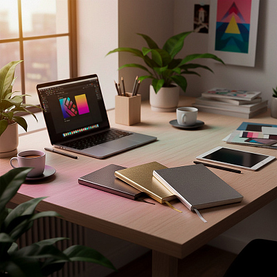 Бизнес-блокнот AURI, формат А5, серебристый, блок в клетку