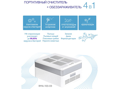 Многофункциональный очиститель, обеззараживатель 4 в 1