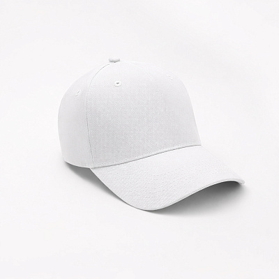 Бейсболка Фит (Fit), 5 клиньев  (Белый)