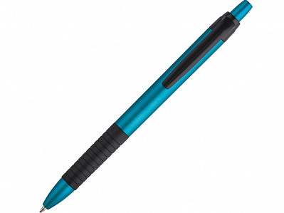 Шариковая ручка с металлической отделкой CURL (Голубой)