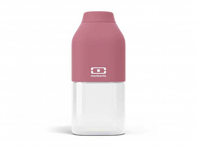 Бутылка спортивная MB Positive, 330 мл (Темно-розовый (blush)/прозрачный)