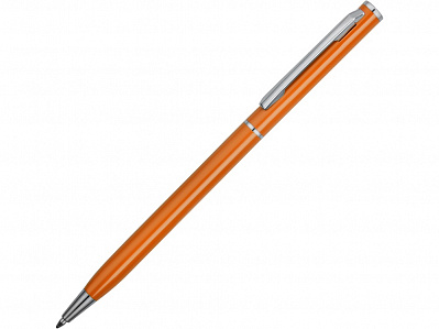 Ручка металлическая шариковая Атриум (Оранжевый/серебристый)