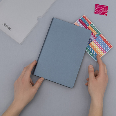 Ежедневник Moon river недатированный, стальной