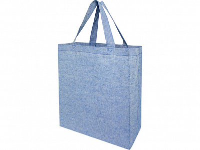 Эко-сумка Pheebs из переработанного хлопка (Синий меланж)