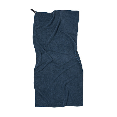 Спортивное полотенце VINGA из rPET, 140x70 см (Синий;)