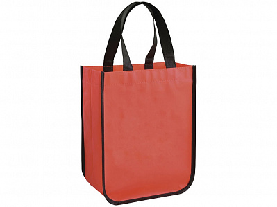 Ламинированная сумка для покупок, малая, 80 г/м2 (Красный)