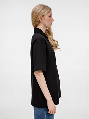 Рубашка поло унисекс Tiimi, черная