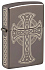 Зажигалка ZIPPO Celtic Cross Design с покрытием Black Ice®, латунь/сталь, черная, 38x13x57 мм - Фото 1