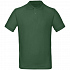 Рубашка поло мужская Inspire, темно-зеленая - Фото 1
