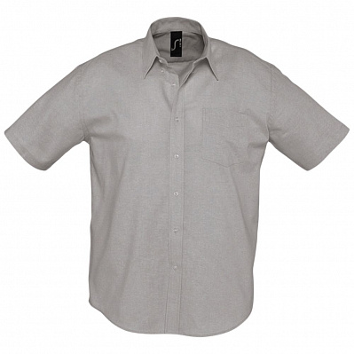 Рубашка мужская с коротким рукавом Brisbane, серая (Серый)