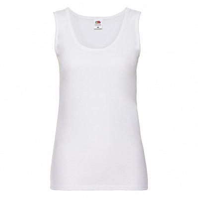 Майка женская "Lady-Fit Valueweight Vest" ,L, 97% хлопок,3%полиэстер, 165 г/м2 (Белый)