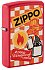 Зажигалка ZIPPO Retro Design с покрытием Red Matte, латунь/сталь, красная, матовая, 38x13x57 мм - Фото 1