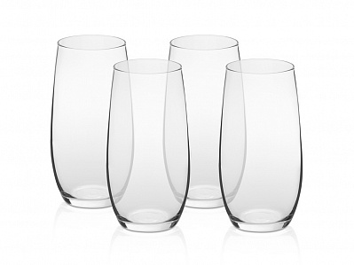 Набор стаканов Longdrink, 4 шт., 360мл (Прозрачный)
