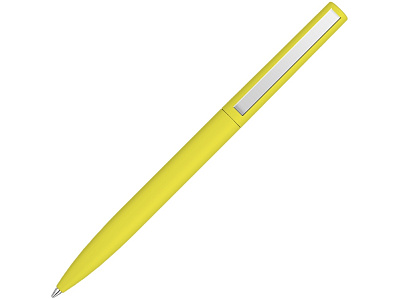 Ручка металлическая шариковая Bright F Gum soft-touch (Желтый)