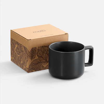 Чашка Jumbo в коробке матовая, темно-синяя (Чёрный)